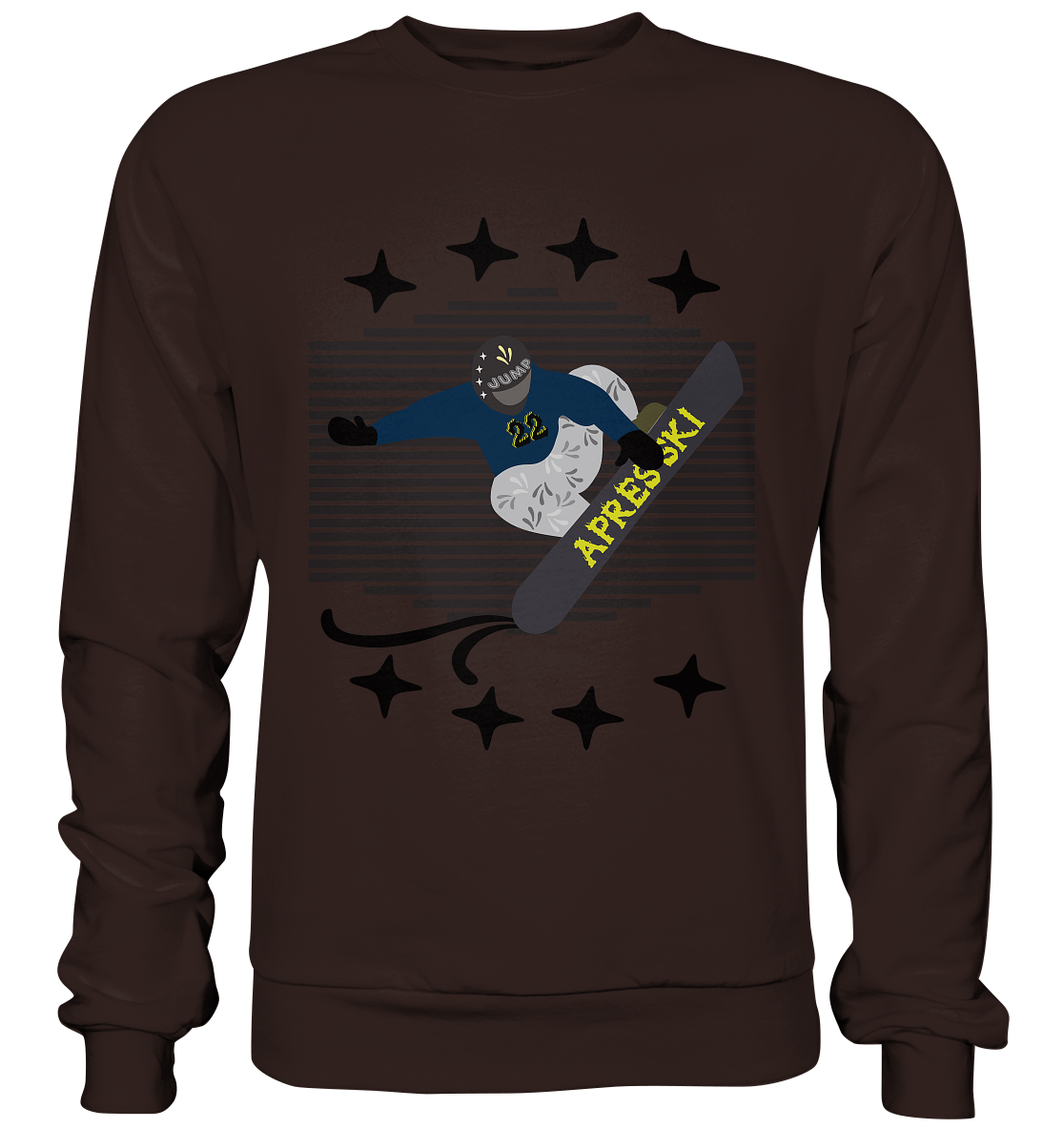 Snowboarding, Apres- Ski, Snowboard, - Basic Sweatshirt