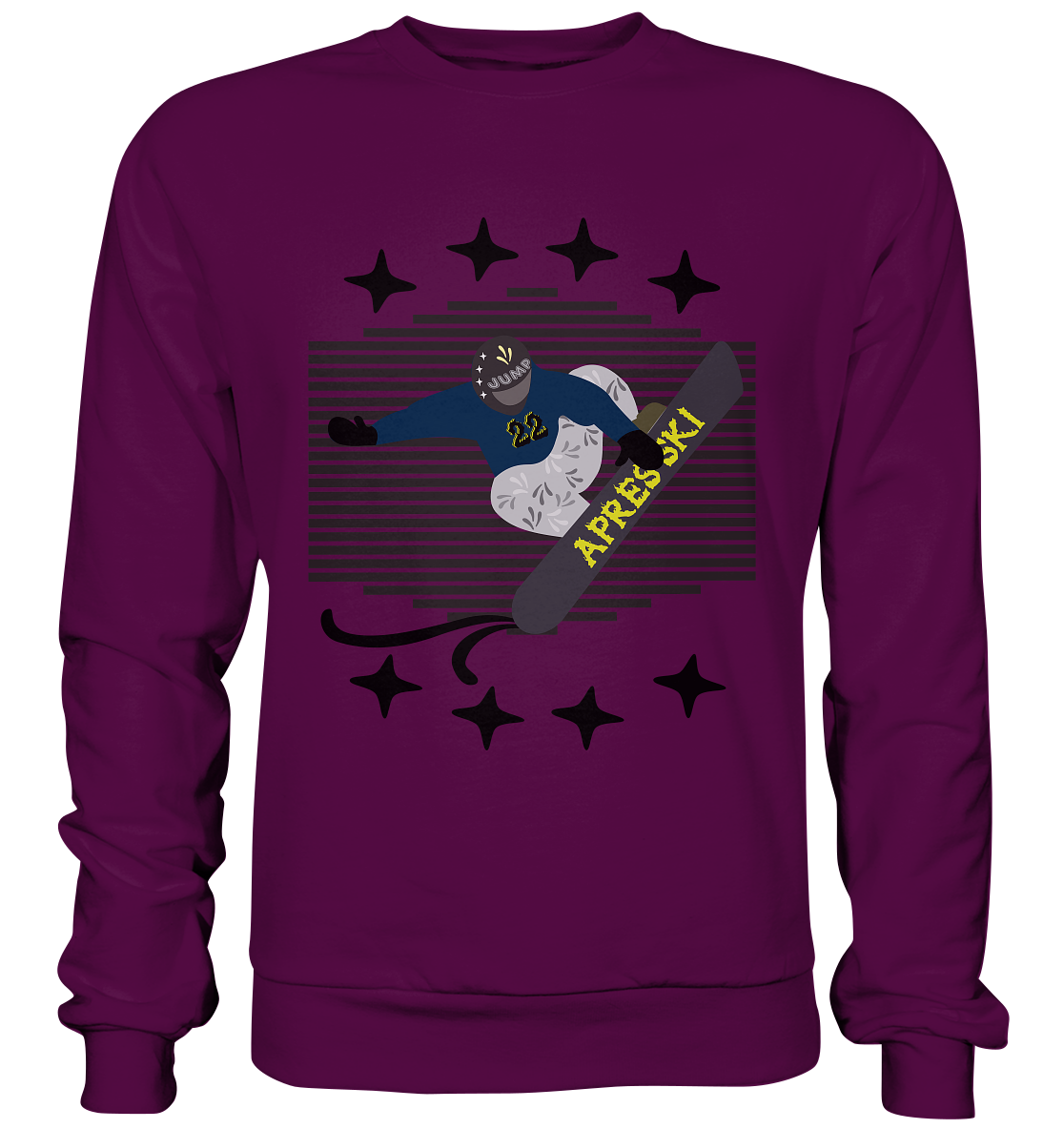Snowboarding, Apres- Ski, Snowboard, - Basic Sweatshirt