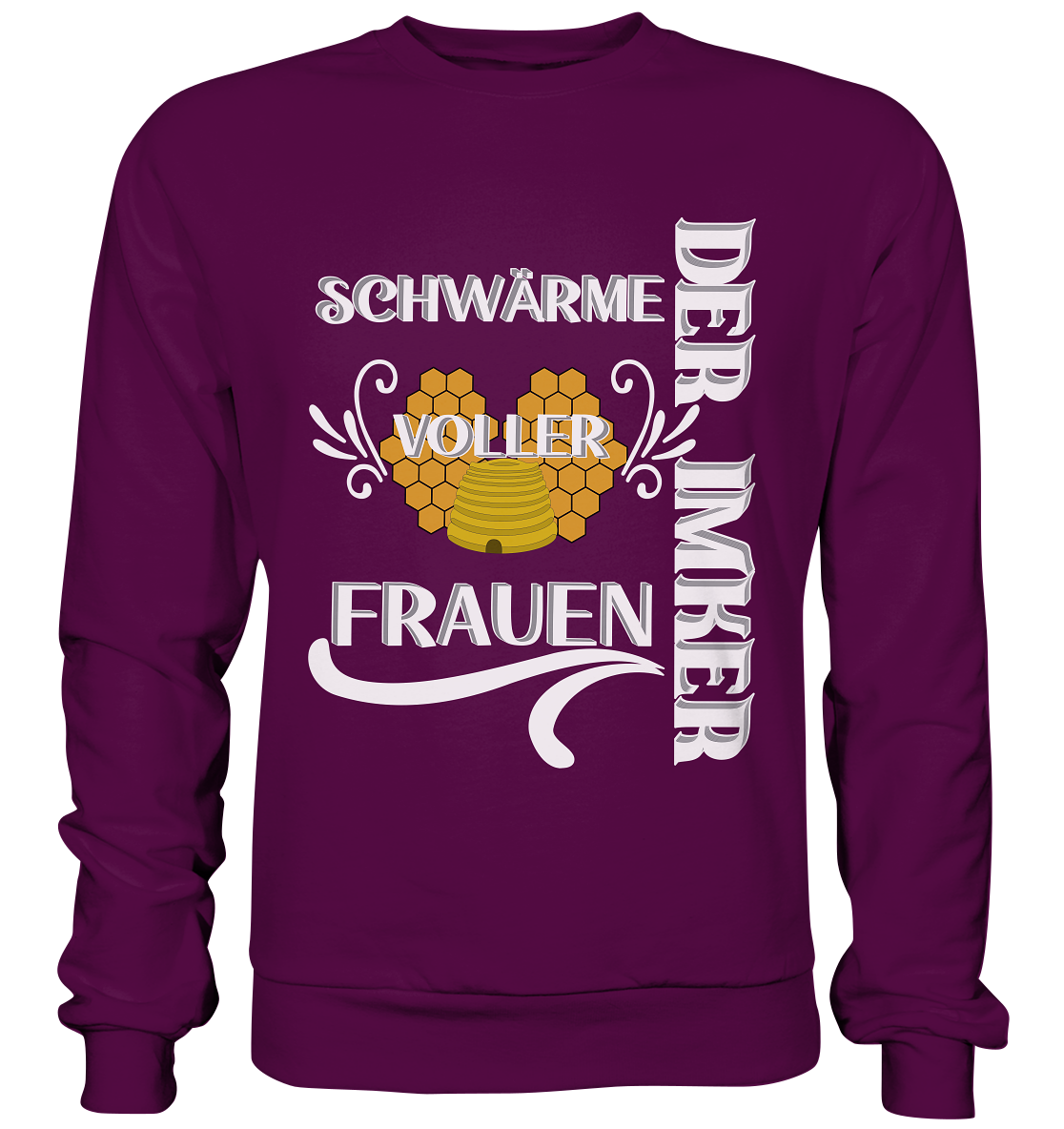 Der Imker, schwärme voller Frauen, Imkerei, Helden, Helles Motiv - Basic Sweatshirt