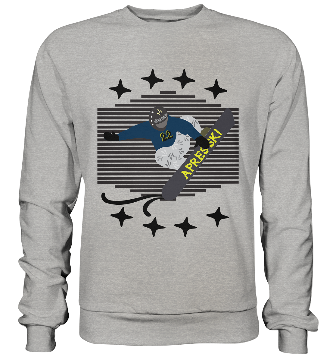 Snowboarding, Apres- Ski, Snowboard, - Basic Sweatshirt