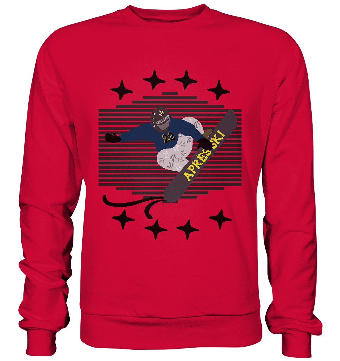 Snowboarding, Apres- Ski, Snowboard, - Basic Sweatshirt