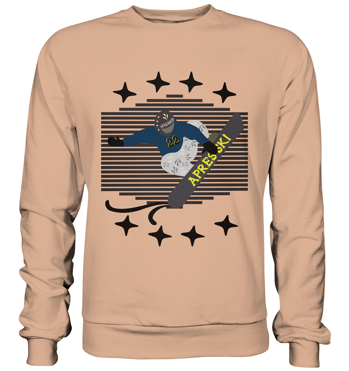 Snowboarding, Apres- Ski, Snowboard, - Basic Sweatshirt