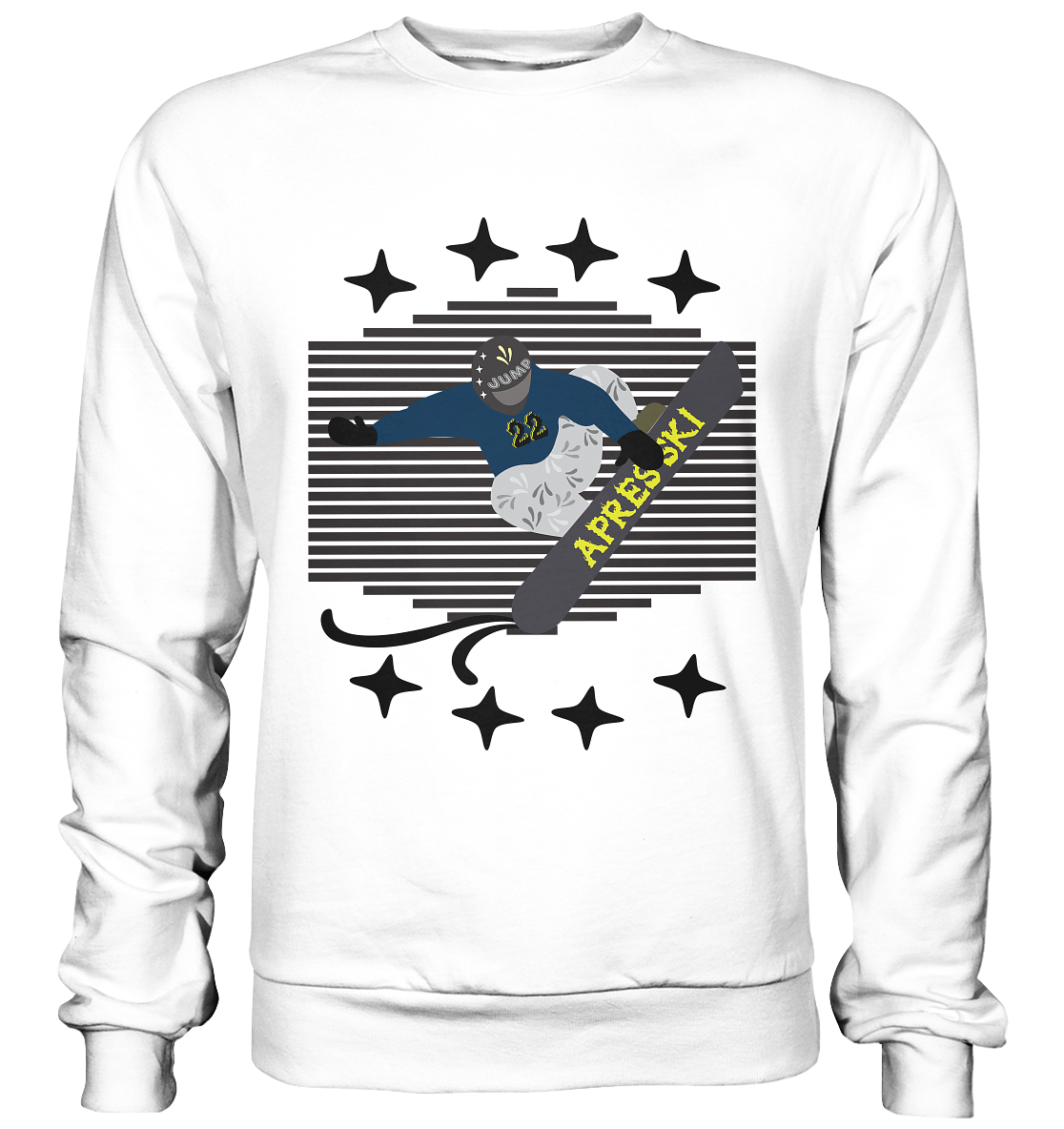 Snowboarding, Apres- Ski, Snowboard, - Basic Sweatshirt