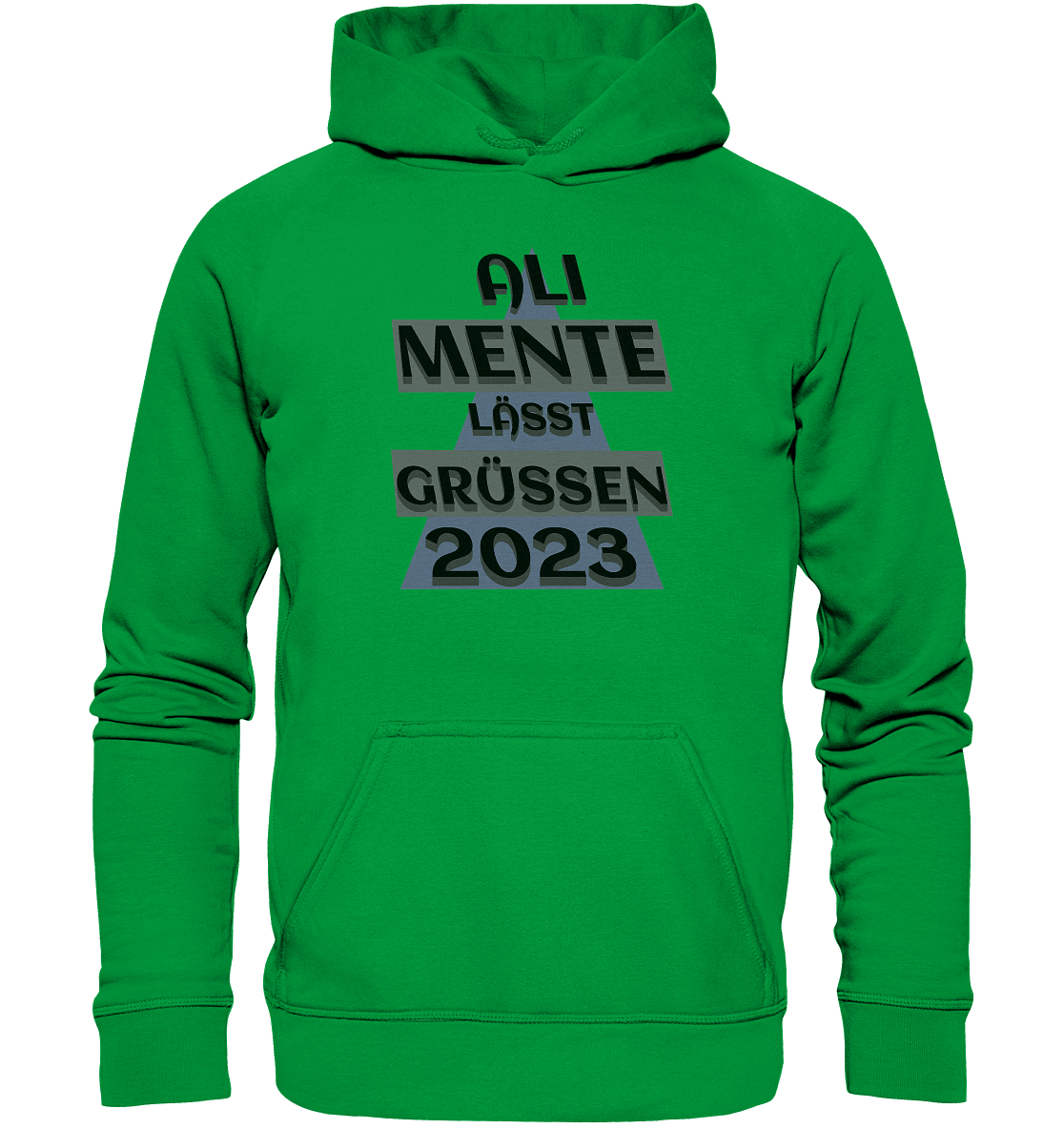 Ali Mente grüßt Euch, 2023, schwarzer Humor - Basic Unisex Hoodie