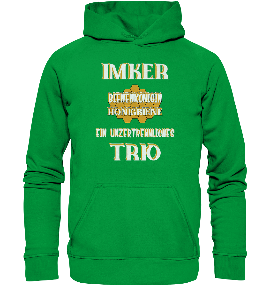 Imker- Bienenkönigin und Honigbiene, einTeam, Pfleger und Schützer von Bienen - Basic Unisex Hoodie