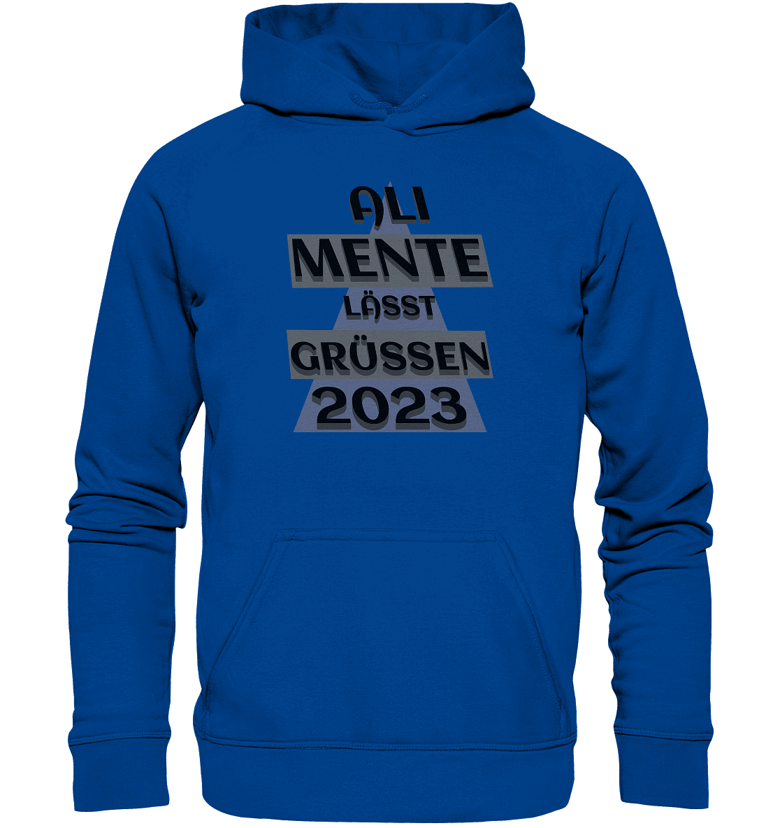 Ali Mente grüßt Euch, 2023, schwarzer Humor - Basic Unisex Hoodie