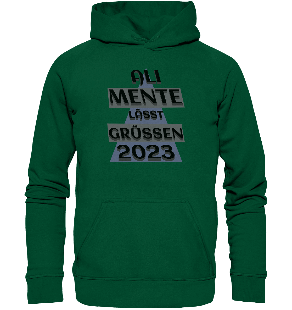 Ali Mente grüßt Euch, 2023, schwarzer Humor - Basic Unisex Hoodie