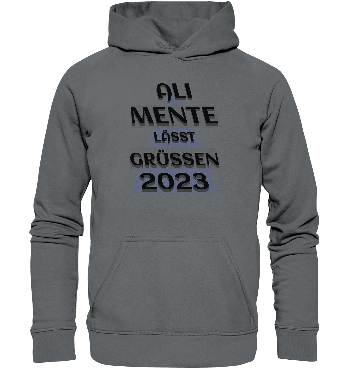 Ali Mente grüßt Euch, 2023, schwarzer Humor - Basic Unisex Hoodie