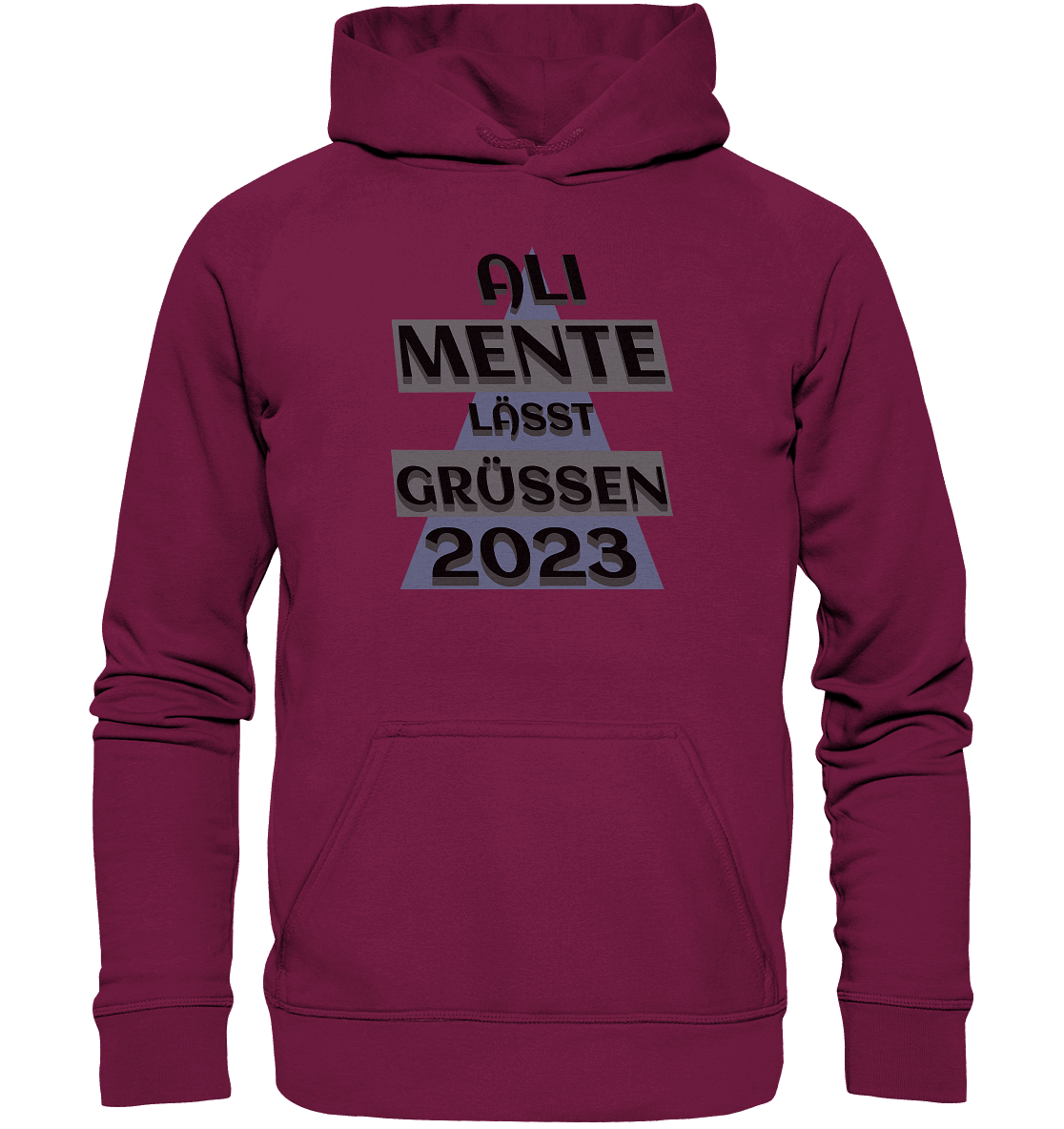 Ali Mente grüßt Euch, 2023, schwarzer Humor - Basic Unisex Hoodie