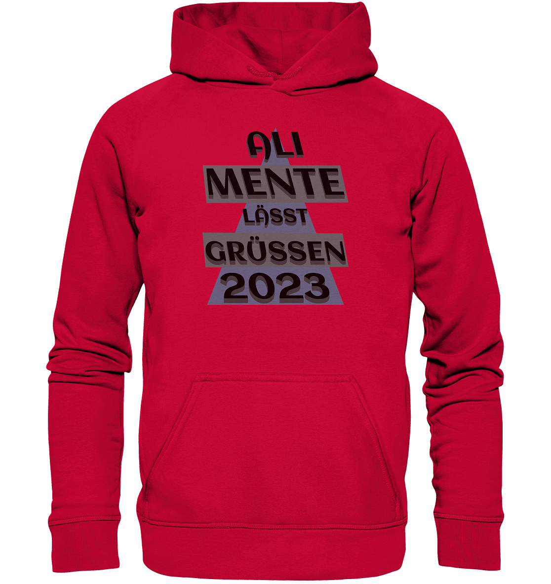 Ali Mente grüßt Euch, 2023, schwarzer Humor - Basic Unisex Hoodie
