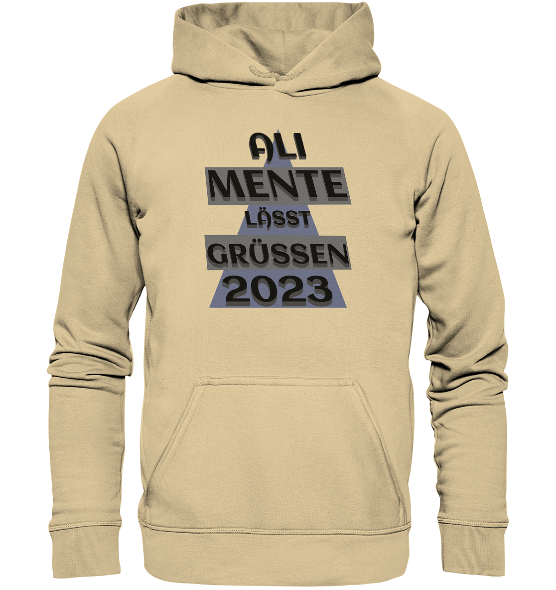 Ali Mente grüßt Euch, 2023, schwarzer Humor - Basic Unisex Hoodie