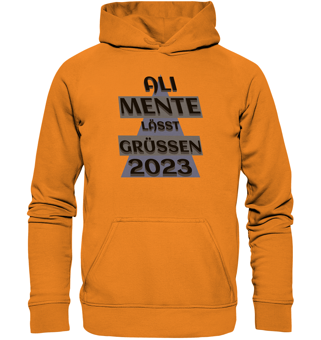 Ali Mente grüßt Euch, 2023, schwarzer Humor - Basic Unisex Hoodie