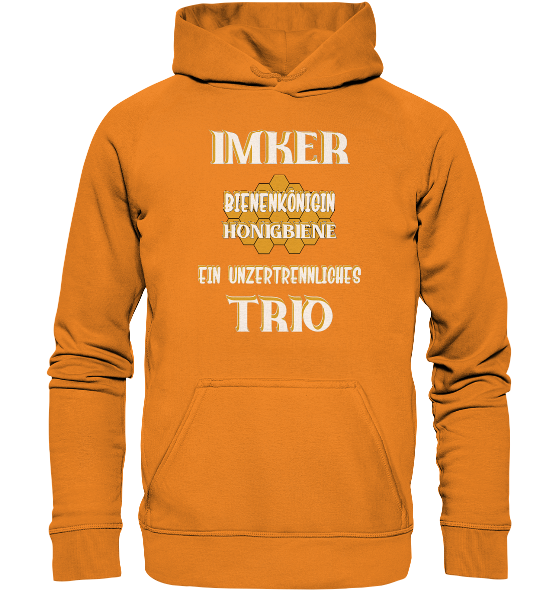 Imker- Bienenkönigin und Honigbiene, einTeam, Pfleger und Schützer von Bienen - Basic Unisex Hoodie