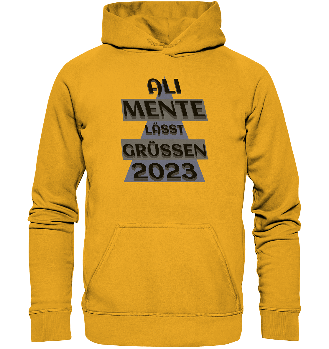 Ali Mente grüßt Euch, 2023, schwarzer Humor - Basic Unisex Hoodie