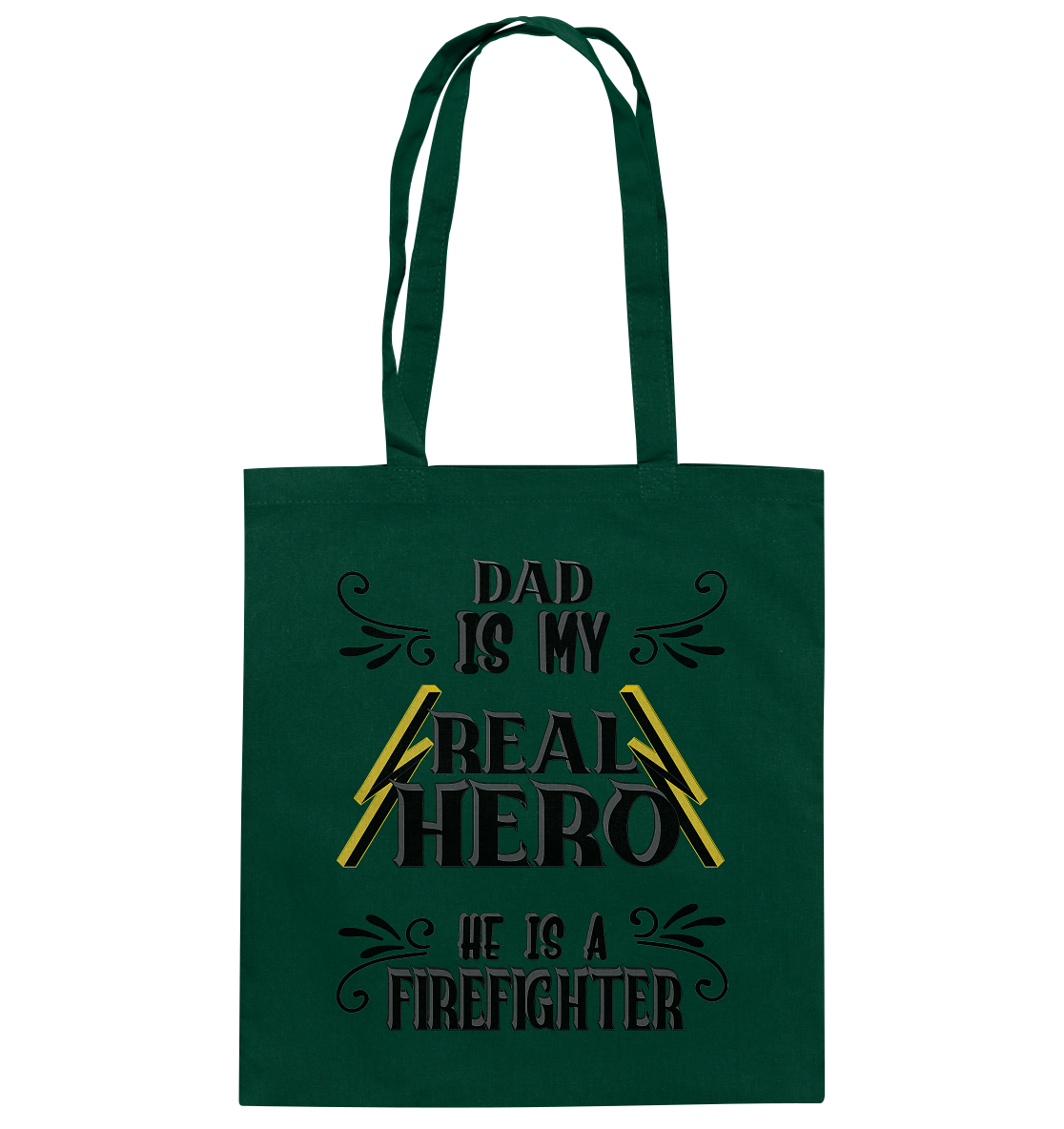 My Real Hero, Firefighter Dad - Baumwolltasche