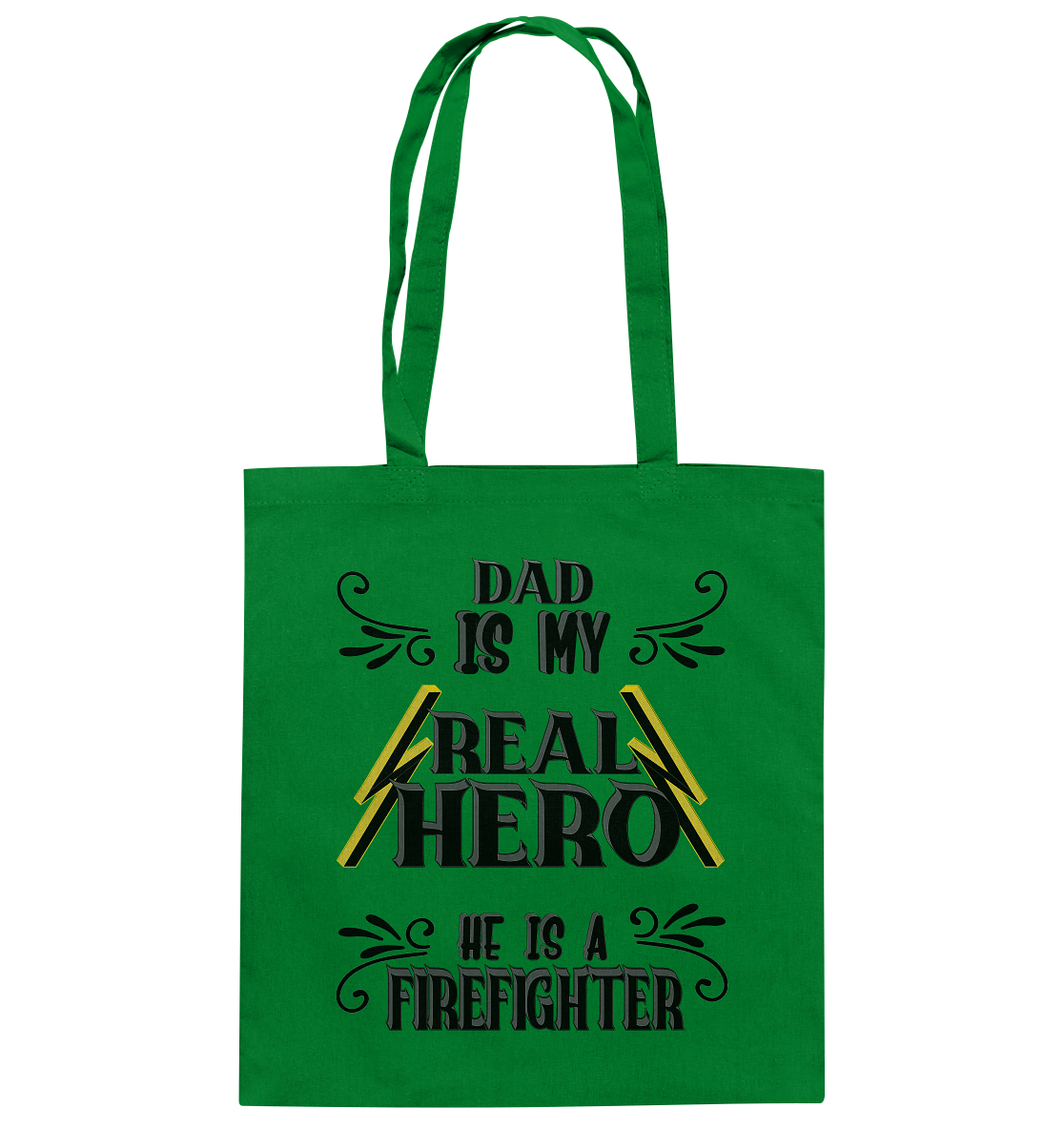 My Real Hero, Firefighter Dad - Baumwolltasche