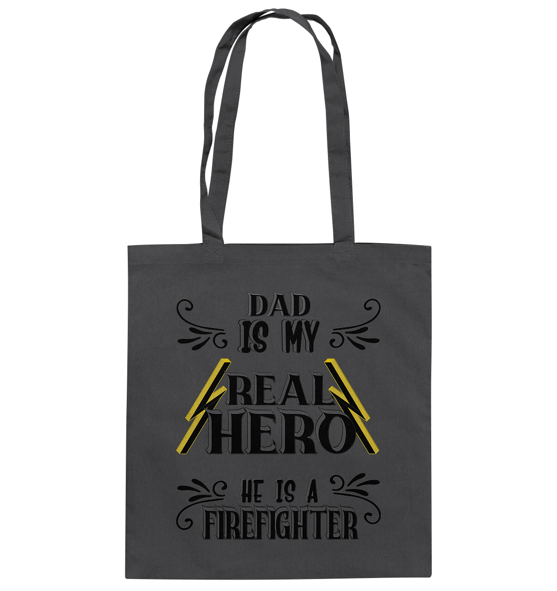 My Real Hero, Firefighter Dad - Baumwolltasche