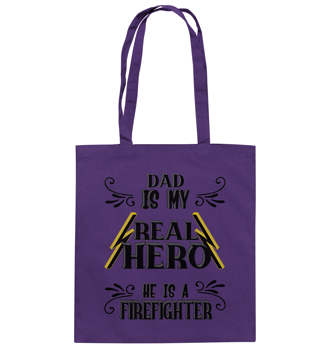 My Real Hero, Firefighter Dad - Baumwolltasche
