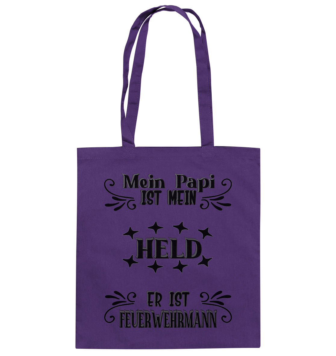 DAS PAPA PROJEKT-MEIN HELD-FEUERWEHRMANN- Baumwolltasche