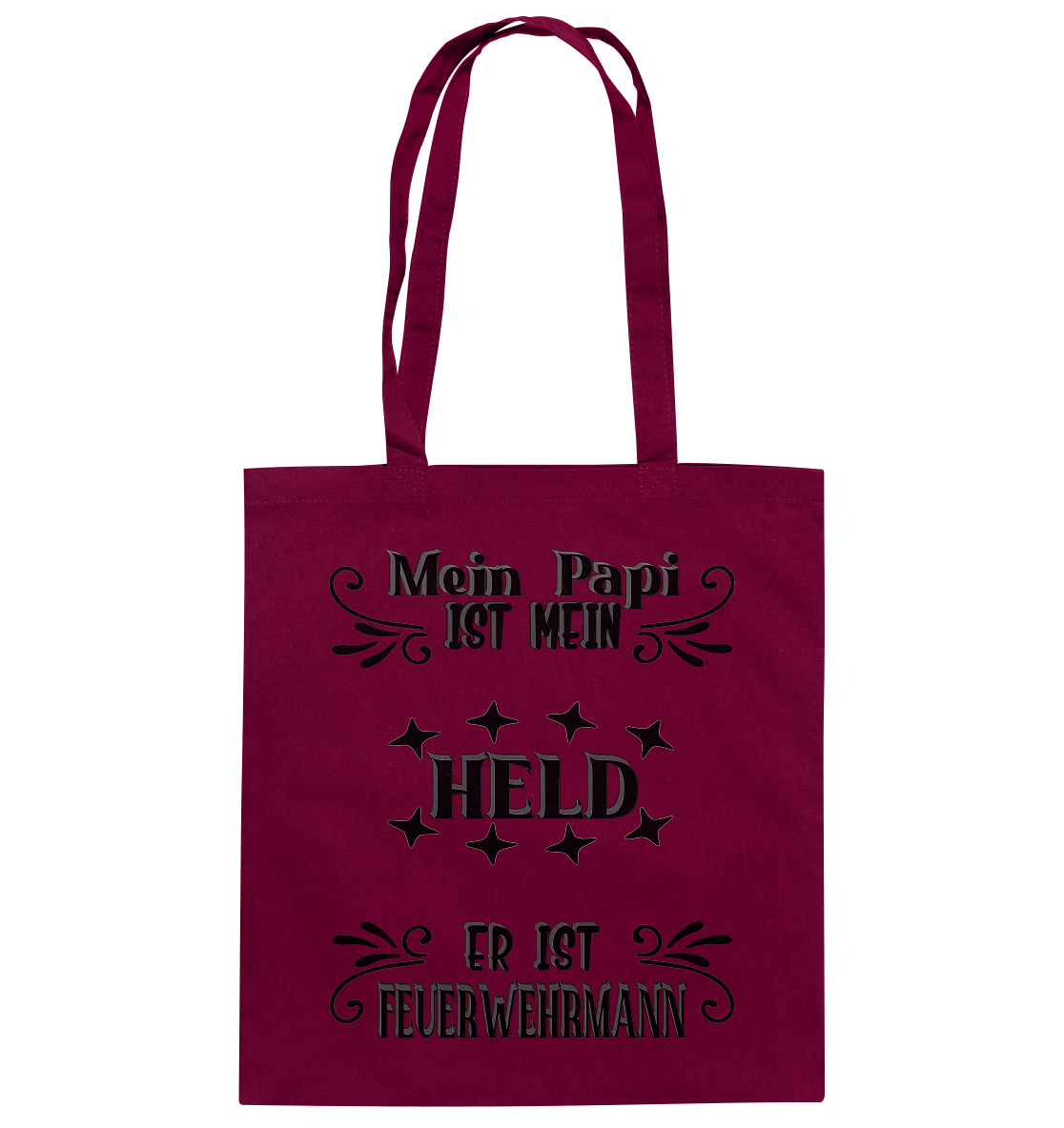 DAS PAPA PROJEKT-MEIN HELD-FEUERWEHRMANN- Baumwolltasche