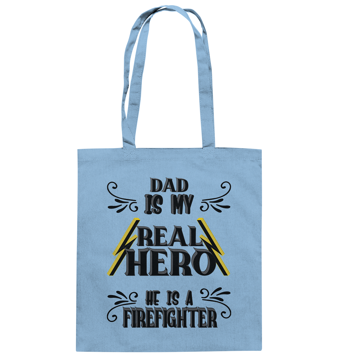My Real Hero, Firefighter Dad - Baumwolltasche