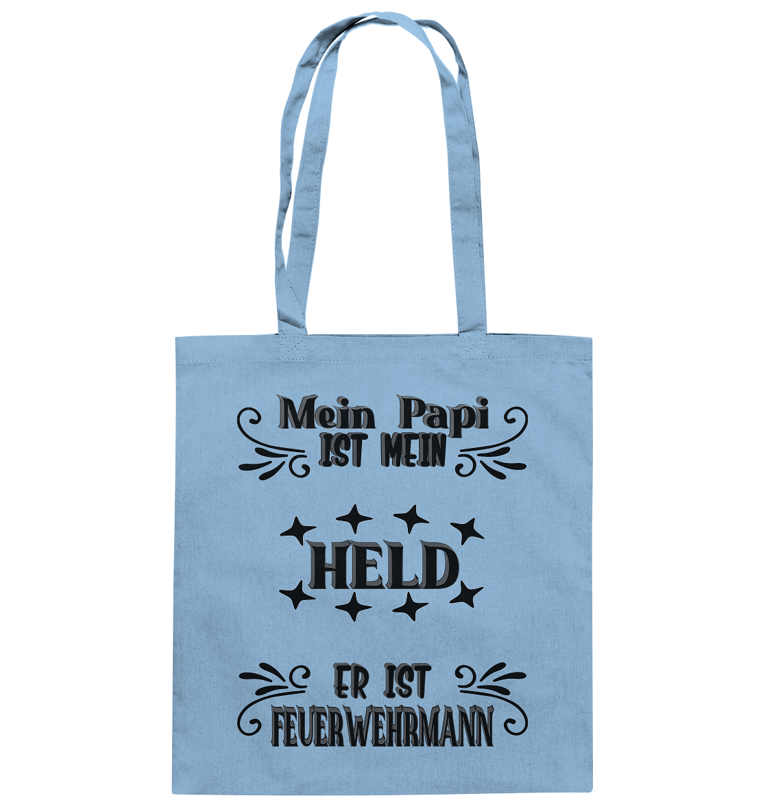 DAS PAPA PROJEKT-MEIN HELD-FEUERWEHRMANN- Baumwolltasche