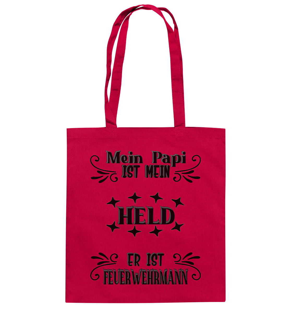 DAS PAPA PROJEKT-MEIN HELD-FEUERWEHRMANN- Baumwolltasche