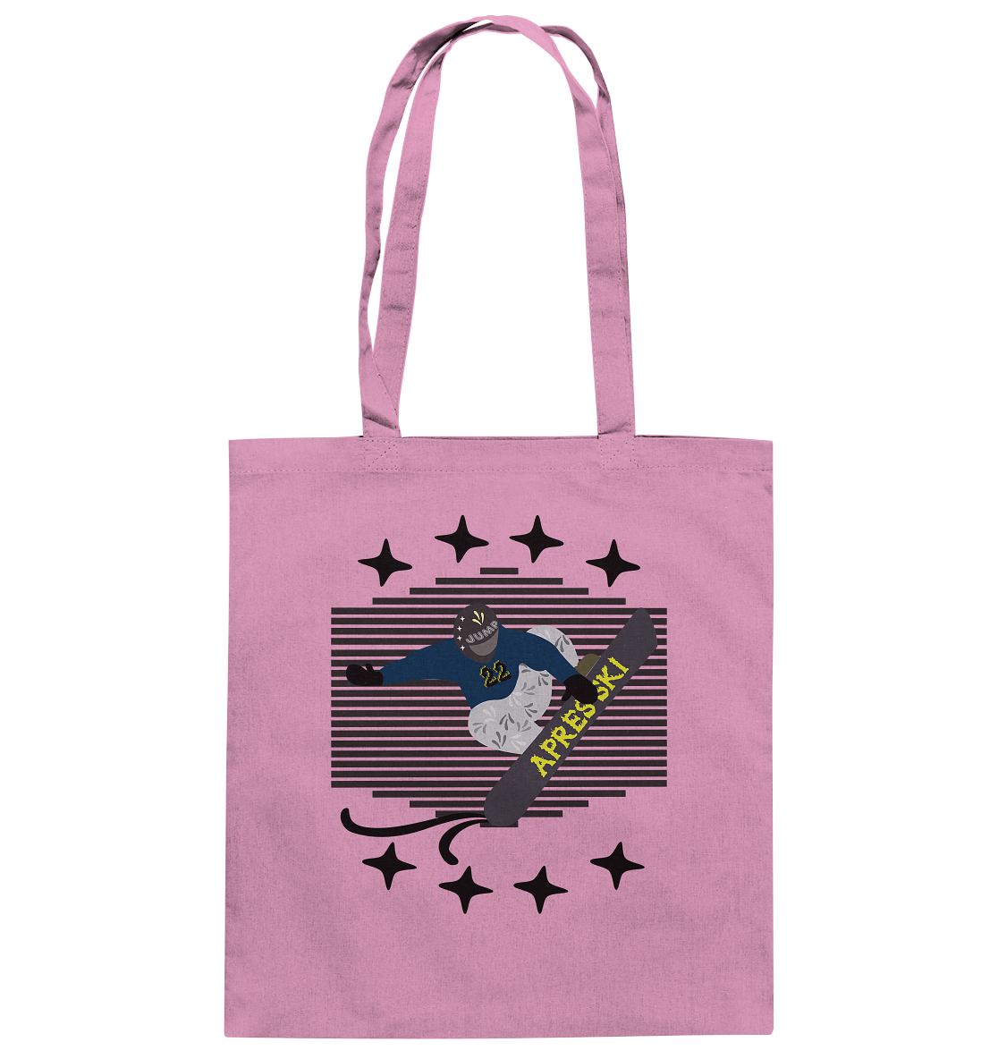 Snowboarding, Apres- Ski, Snowboard, - Baumwolltasche