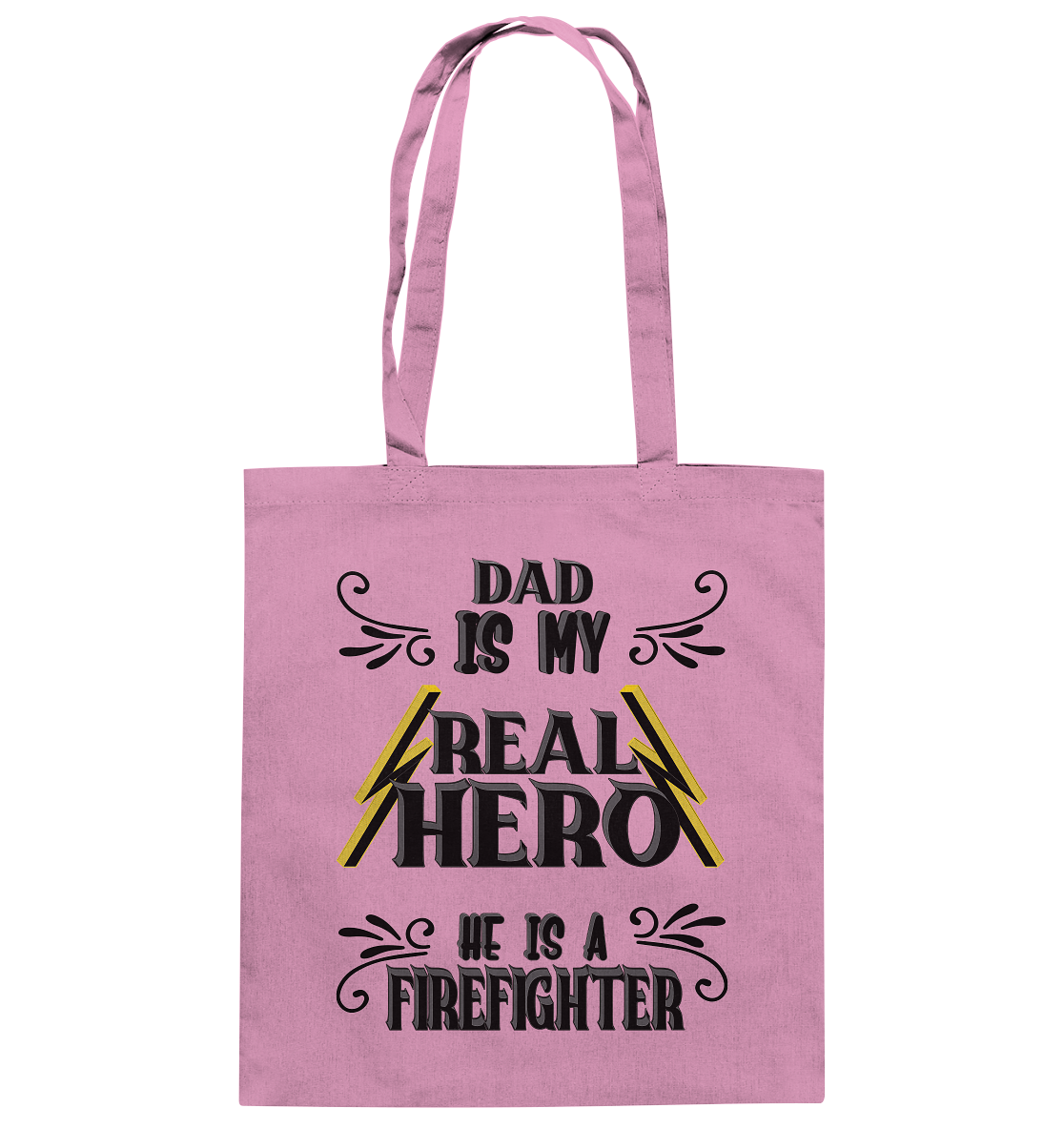 My Real Hero, Firefighter Dad - Baumwolltasche