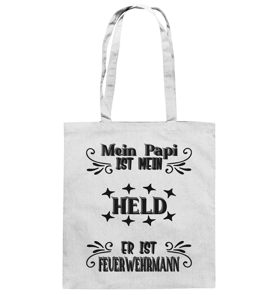 DAS PAPA PROJEKT-MEIN HELD-FEUERWEHRMANN- Baumwolltasche