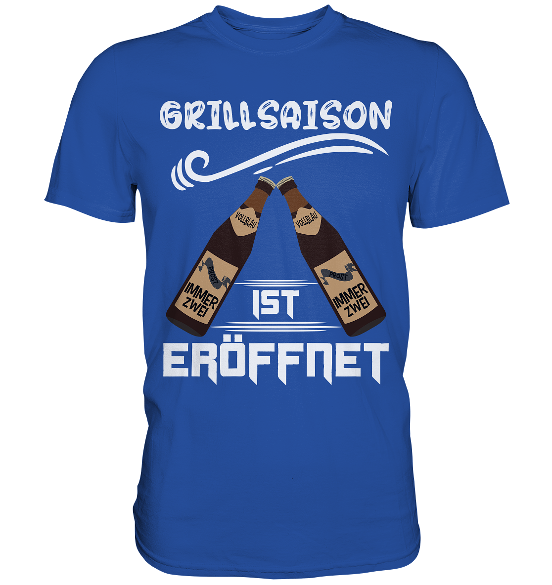 Grillsaison ist eröffnet, Grillen, Party, Feiern, Helles Design - Classic Shirt