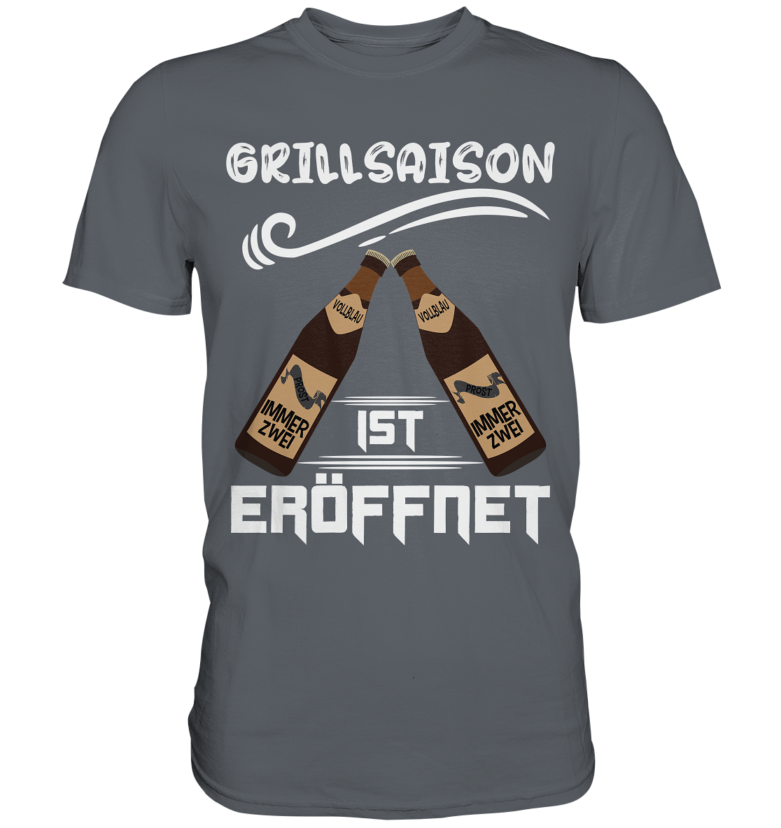 Grillsaison ist eröffnet, Grillen, Party, Feiern, Helles Design - Classic Shirt