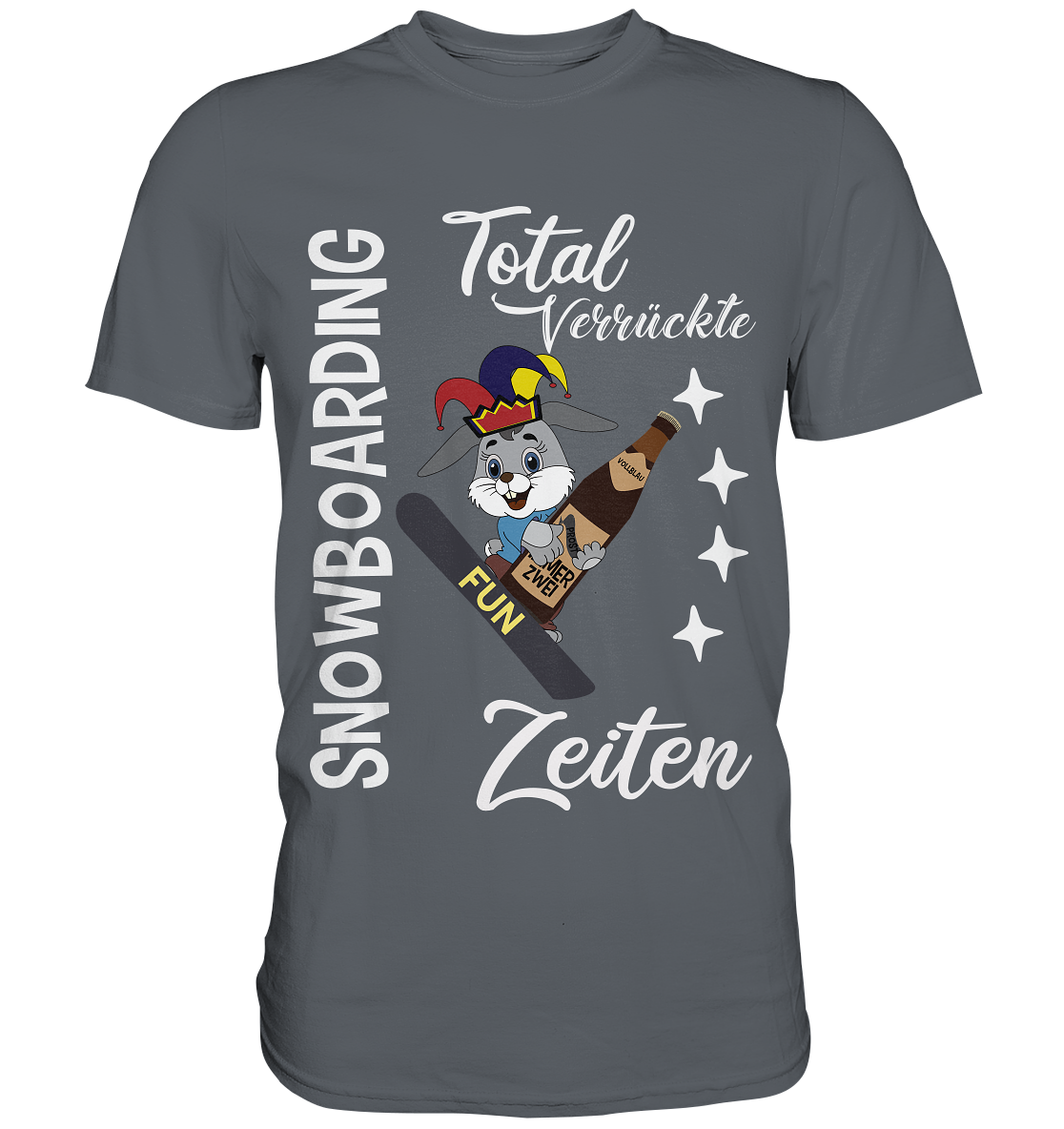 Snowboarding, verrückte Zeiten, Snowboarder, Osterhase - Classic Shirt