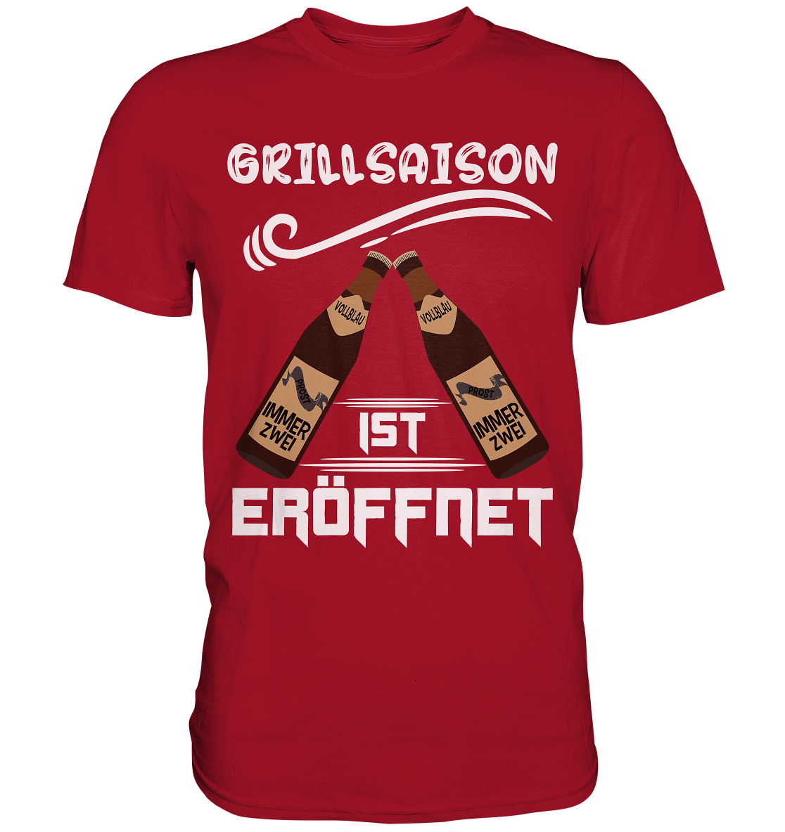 Grillsaison ist eröffnet, Grillen, Party, Feiern, Helles Design - Classic Shirt
