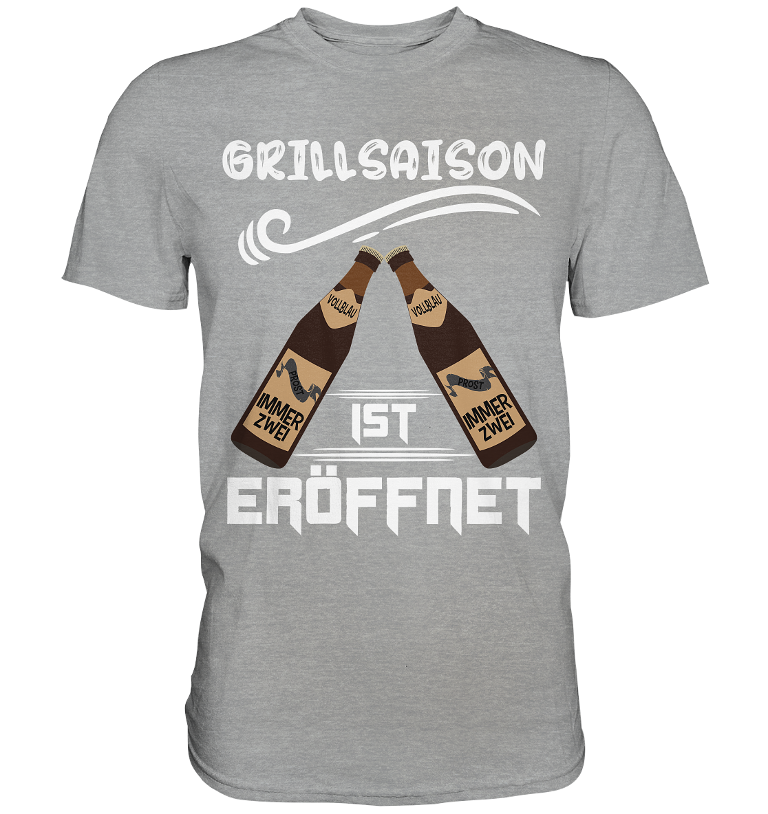 Grillsaison ist eröffnet, Grillen, Party, Feiern, Helles Design - Classic Shirt