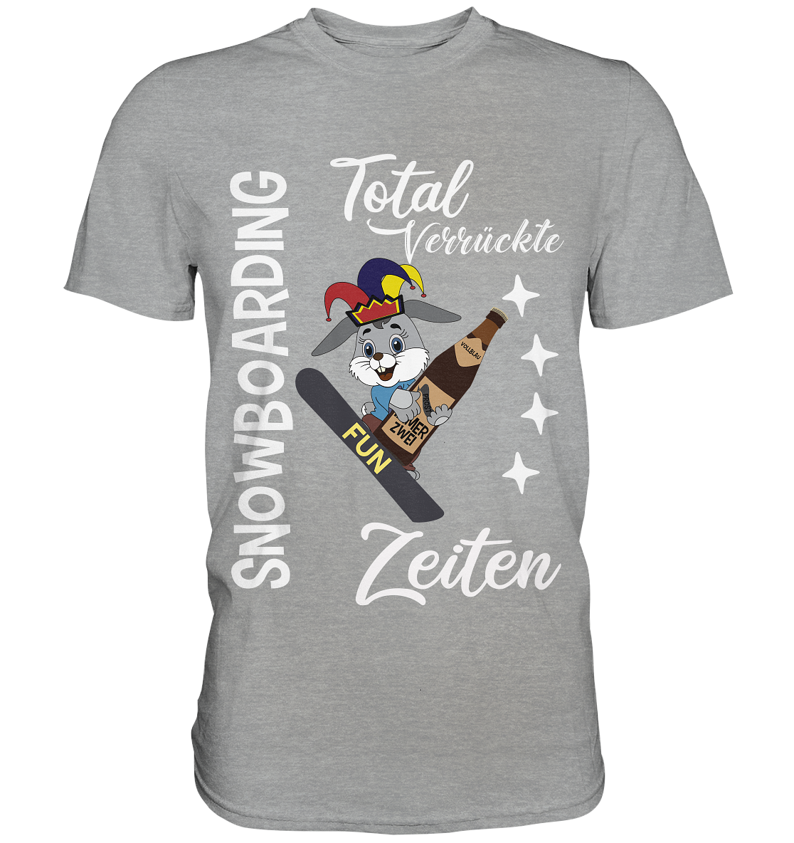 Snowboarding, verrückte Zeiten, Snowboarder, Osterhase - Classic Shirt