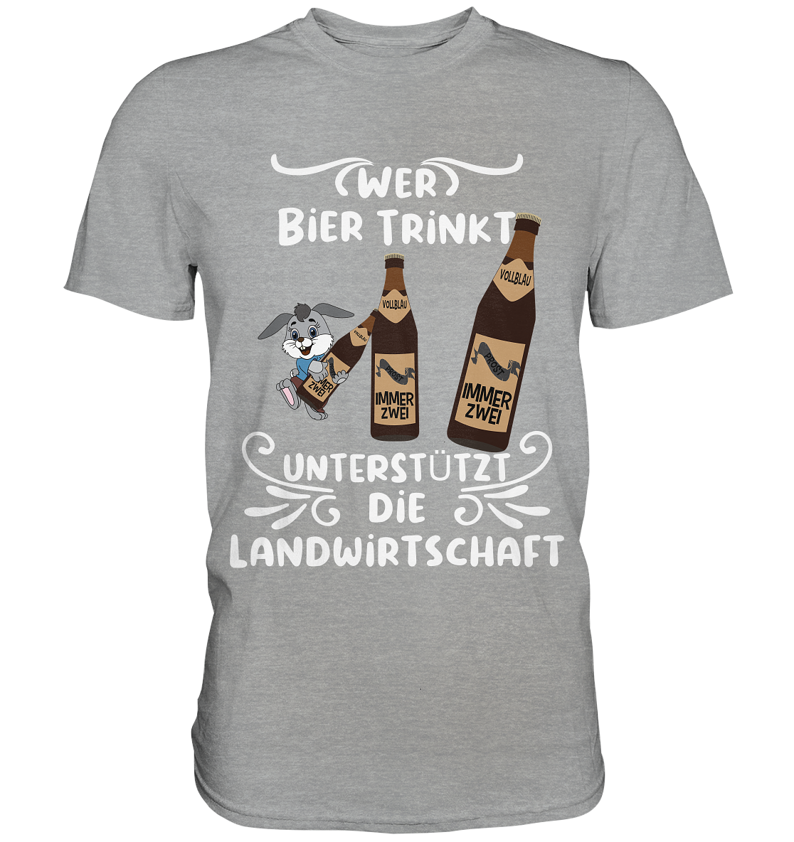 Wer Bier trinkt unterstützt die Landwirtschaft, Party- Shirt - Classic Shirt