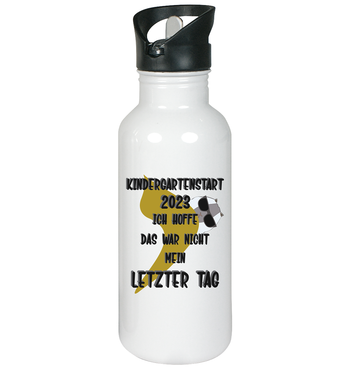 Kindergartenstart 2023, Kiga, Kindergarten - Edelstahl-Trinkflasche