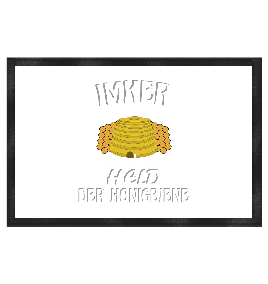 Imker, Bienen, Honig - Eine Magie, Imkerei, Wunder der Natur - Fußmatte 60x40cm