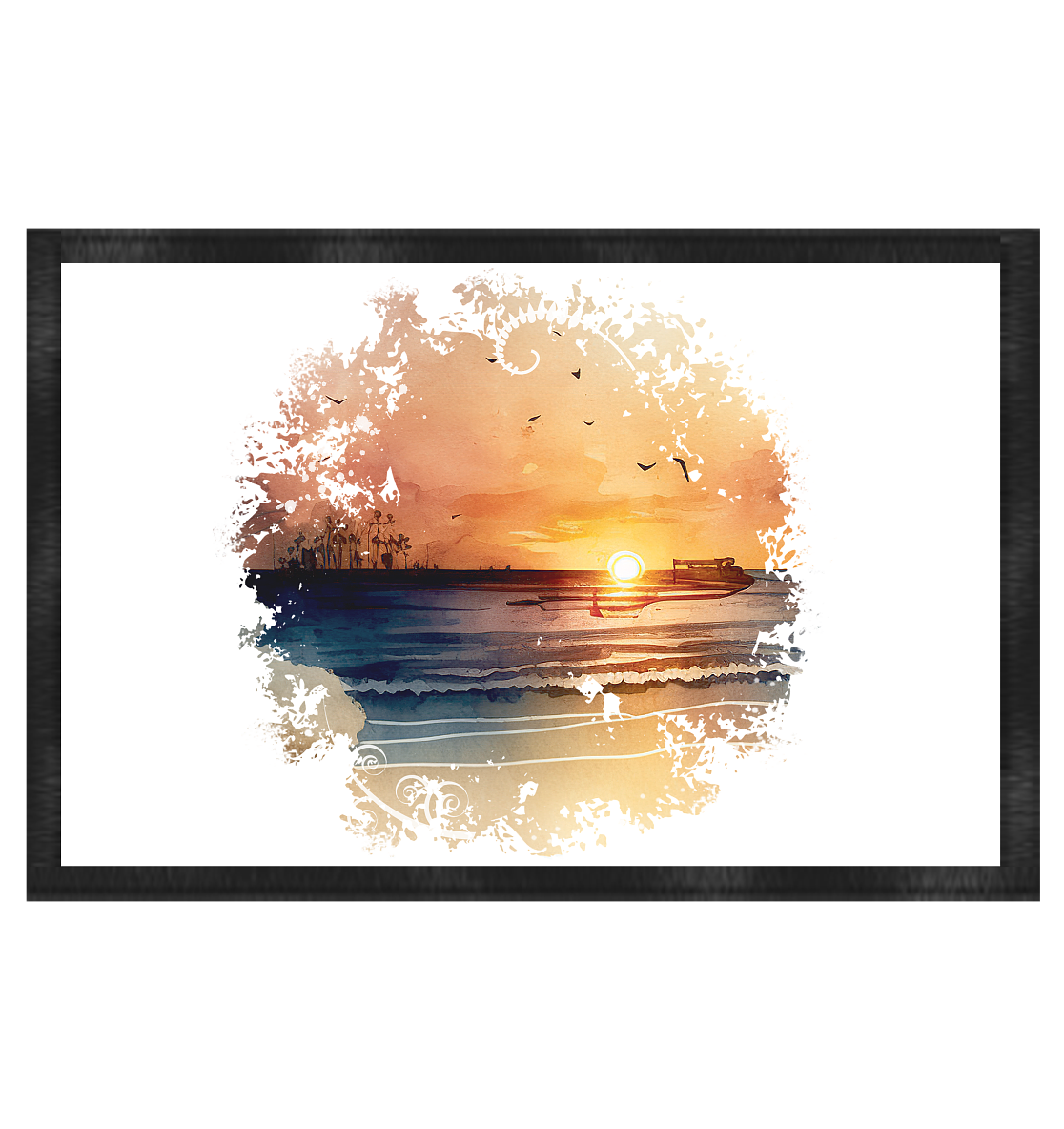 Sunset- "Endless Summer" Sommer und gute Laune in deinem Kleiderschrank - Fußmatte 60x40cm
