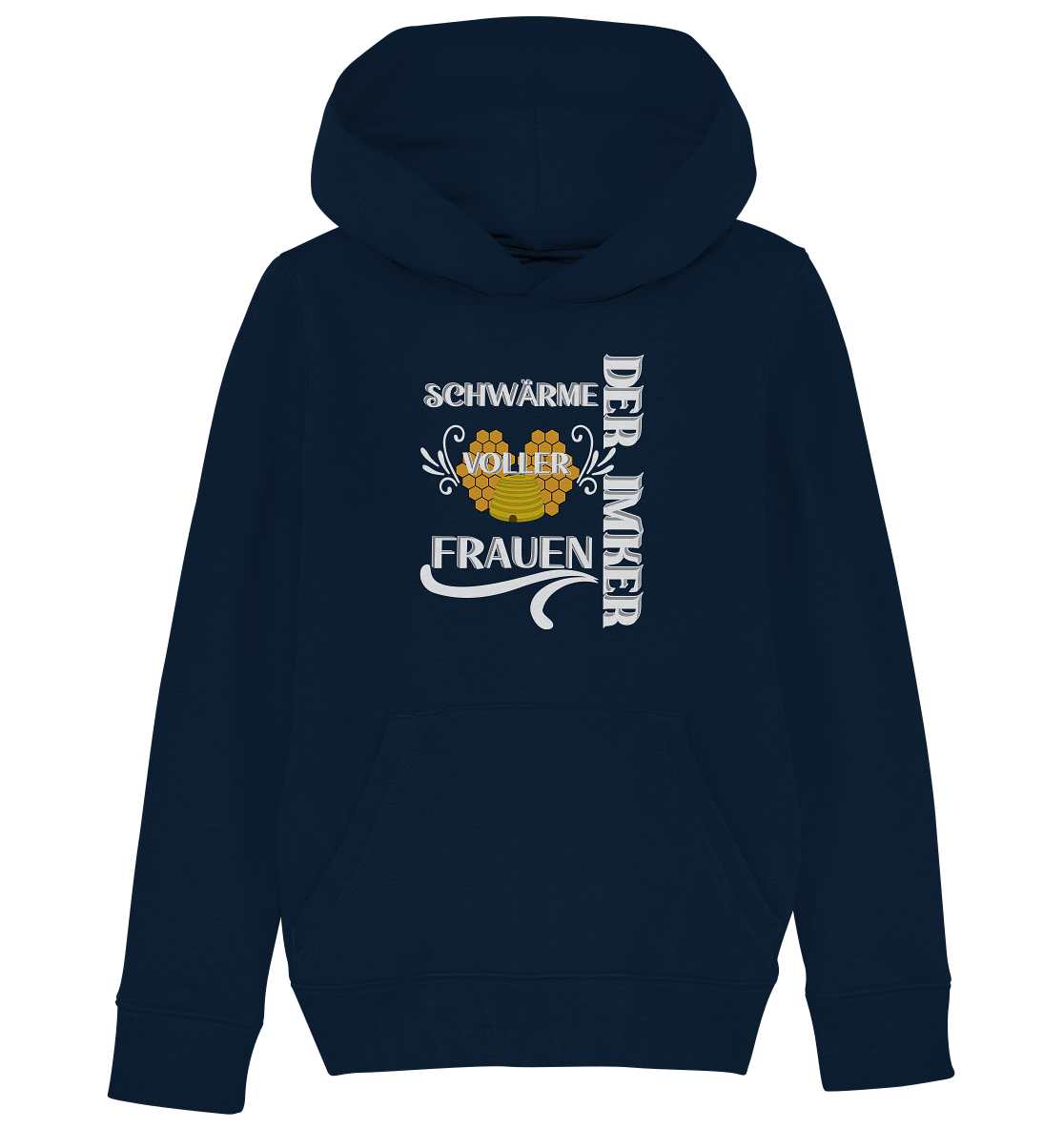 Der Imker, schwärme voller Frauen, Imkerei, Helden, Helles Motiv - Kids Organic Hoodie