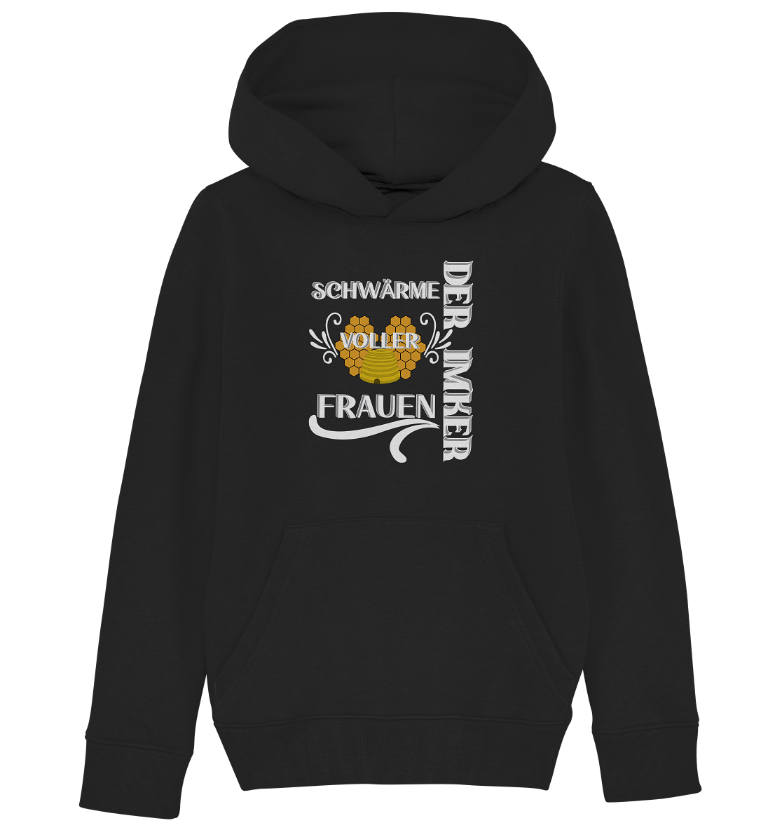 Der Imker, schwärme voller Frauen, Imkerei, Helden, Helles Motiv - Kids Organic Hoodie
