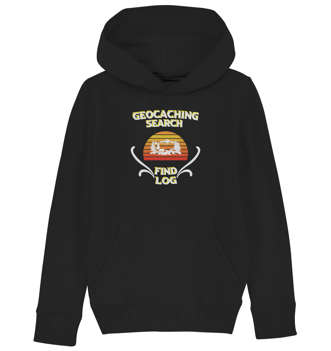 Geocaching, Suchen, Finden und Log, Geocache - Kids Organic Hoodie