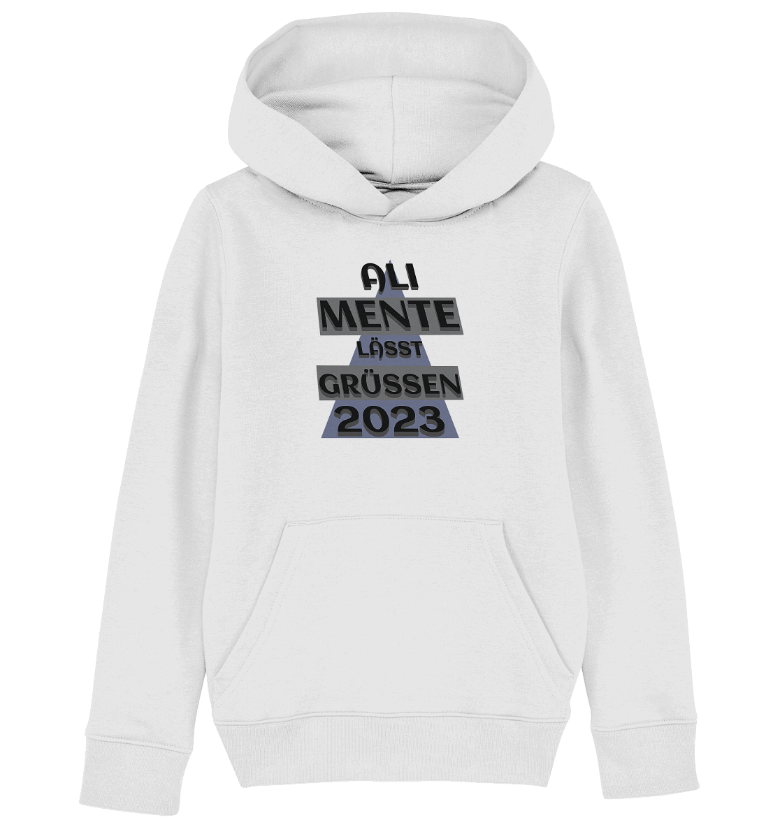 Ali Mente grüßt Euch, 2023, schwarzer Humor - Kids Organic Hoodie