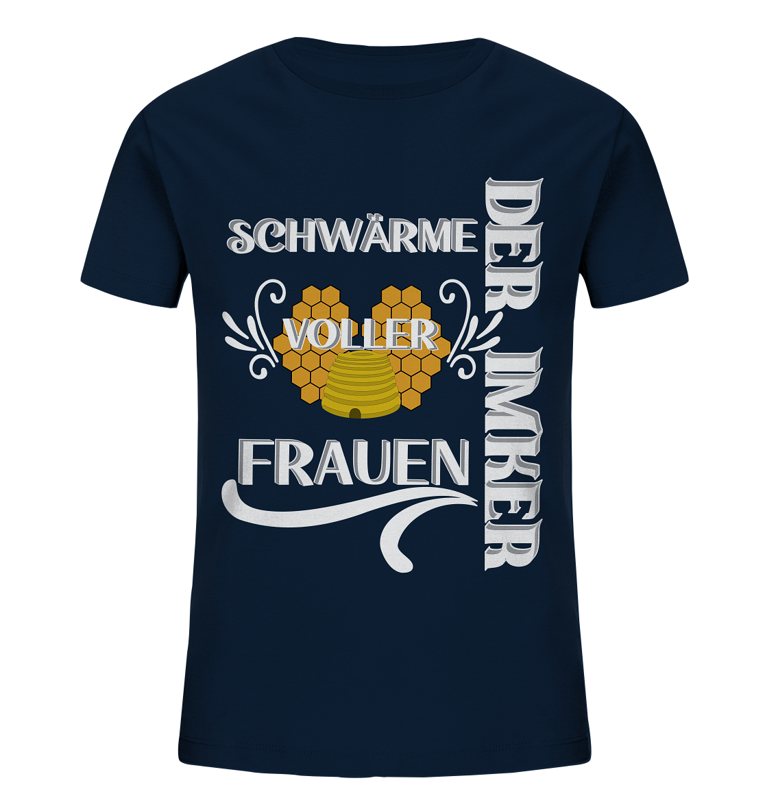 Der Imker, schwärme voller Frauen, Imkerei, Helden, Helles Motiv - Kids Organic Shirt