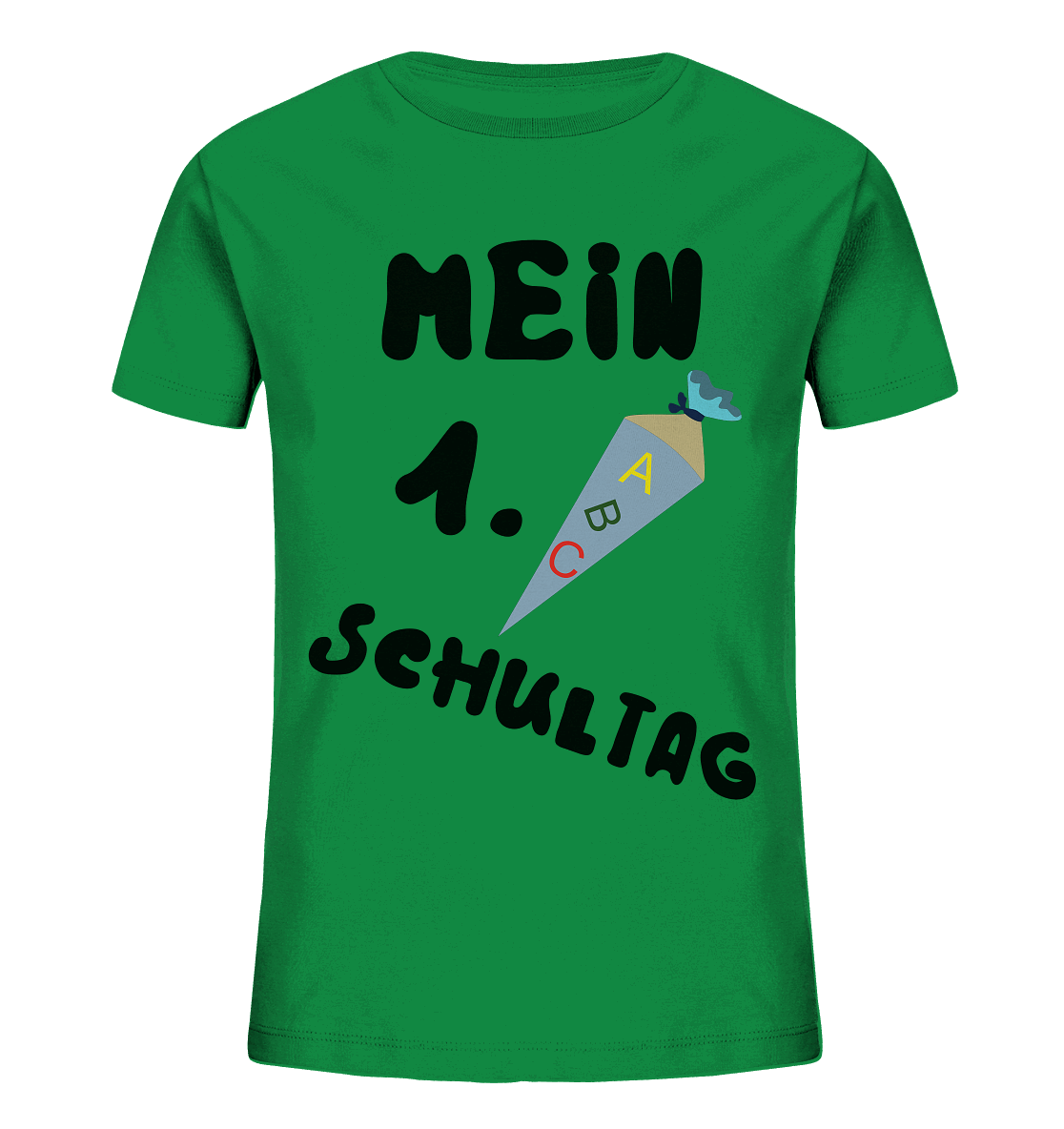 1. Schultag, Einschulung, Zuckettüte - Kids Organic Shirt