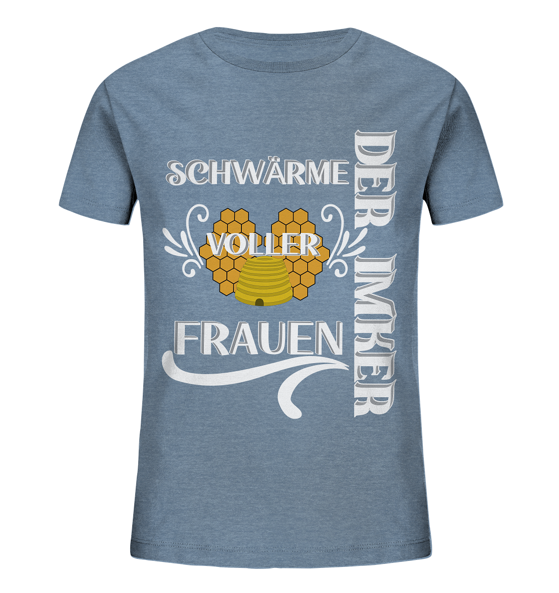Der Imker, schwärme voller Frauen, Imkerei, Helden, Helles Motiv - Kids Organic Shirt