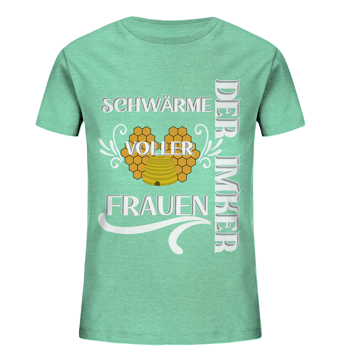 Der Imker, schwärme voller Frauen, Imkerei, Helden, Helles Motiv - Kids Organic Shirt