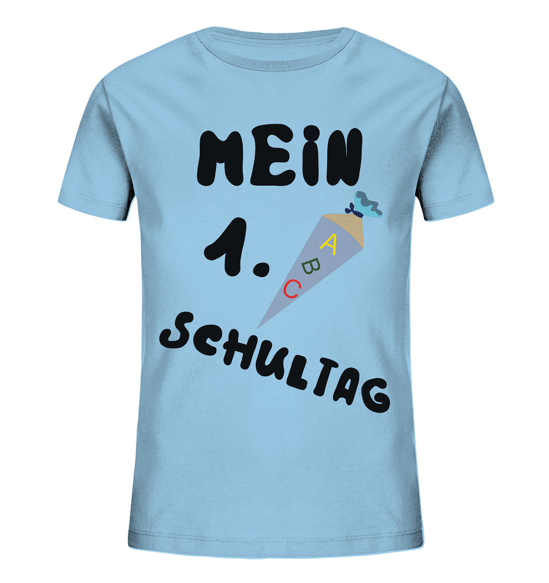 1. Schultag, Einschulung, Zuckettüte - Kids Organic Shirt