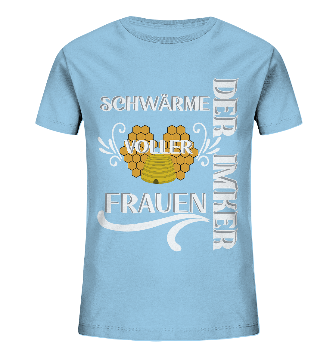 Der Imker, schwärme voller Frauen, Imkerei, Helden, Helles Motiv - Kids Organic Shirt